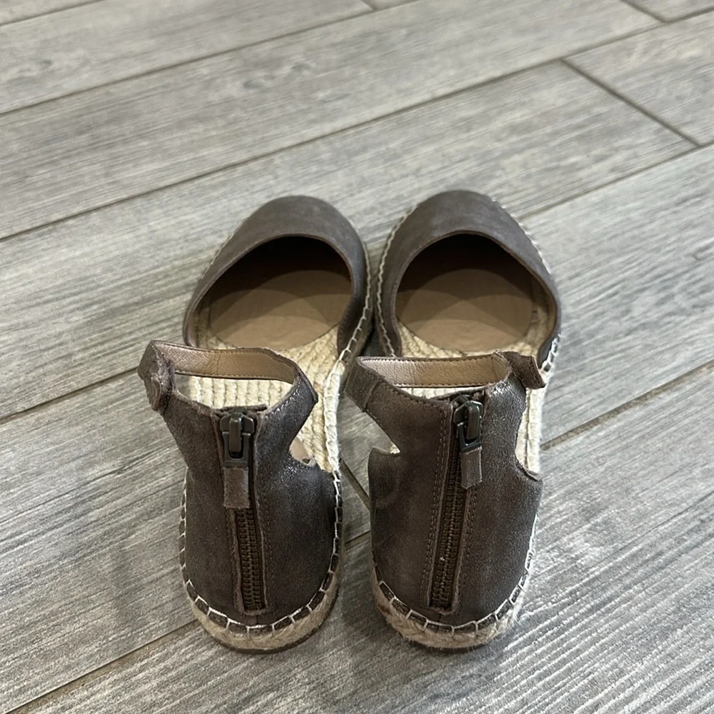 Eileen Fisher Lala Women’s Bronze Metallic Espadrille Sandals New!